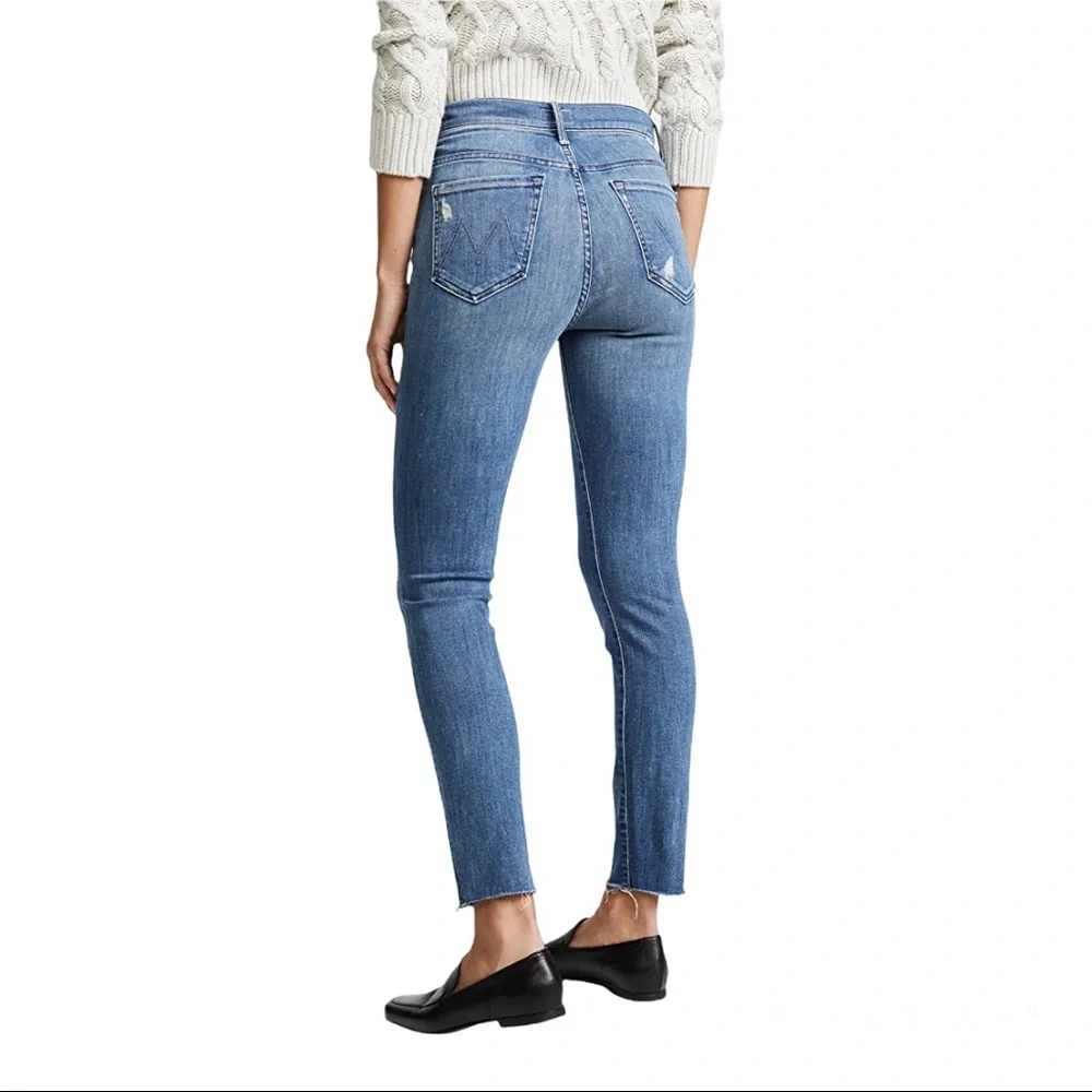 MOTHER Stunner Ankle Fray Jeans Size 25